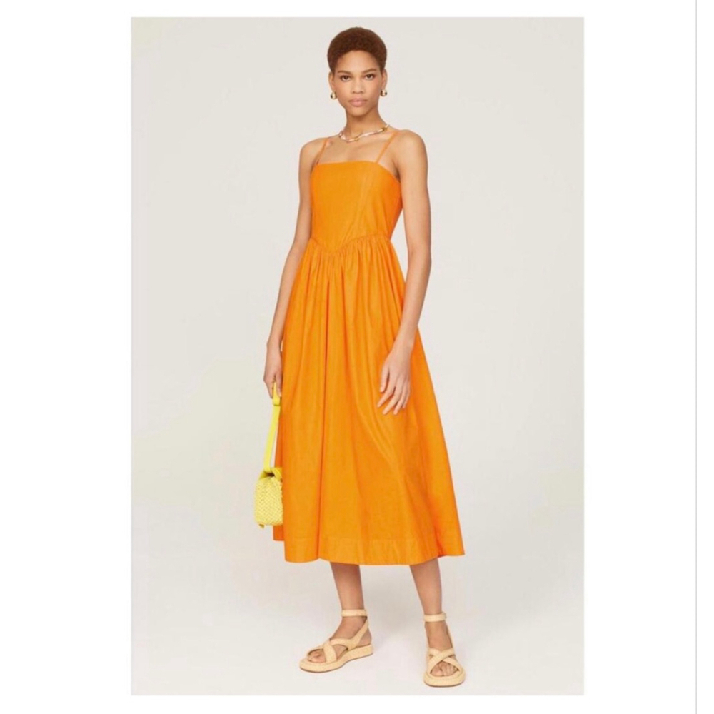 Ronny Kobo Robin Sleeveless Poplin Vacation Midi Dress